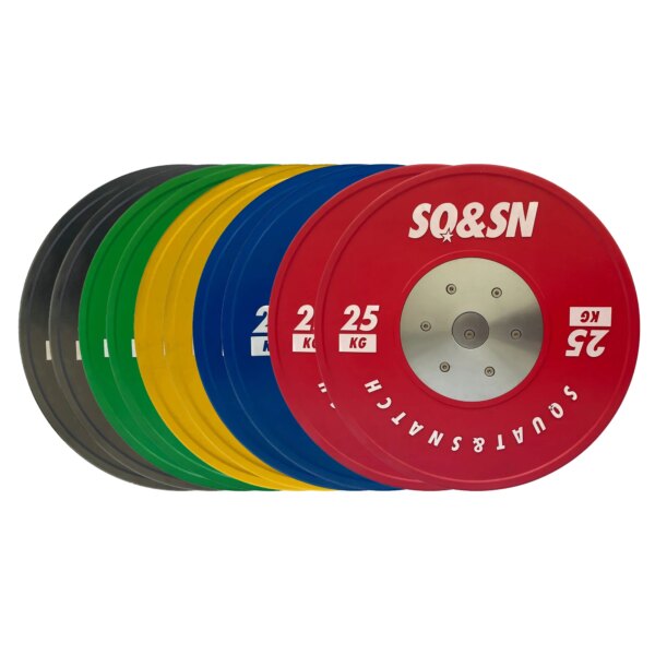 SQ&SN Vægtløftning Vægtsæt 150 kg Farvet - SQ&SN