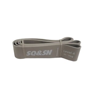 SQ&SN Resistance Band Level 4 - Træningselastik af bedste kvalitet. Modstand svarer til 25-75 kg - SQ&SN