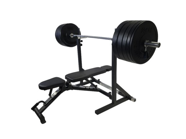 SQ&SN Styrkesæt 150 kg m. Bænk & Squat Rack - SQ&SN