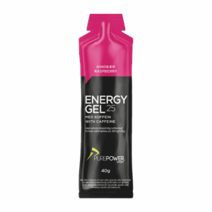 Energy Gel Koffein Hindbær 40 g - PurePower