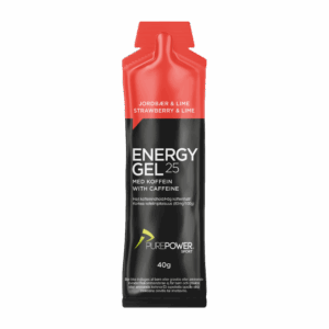 Energy Gel Koffein Jordbær/Lime 40 g - PurePower