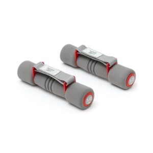 Reebok Softgrip Dumbbells - 1.0Kg Red & Grey - Reebok