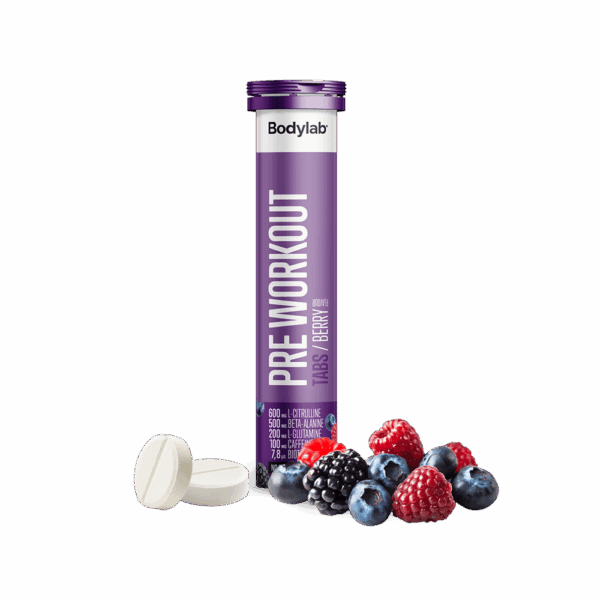 Pre Workout Tabs (20 stk) - Berry
