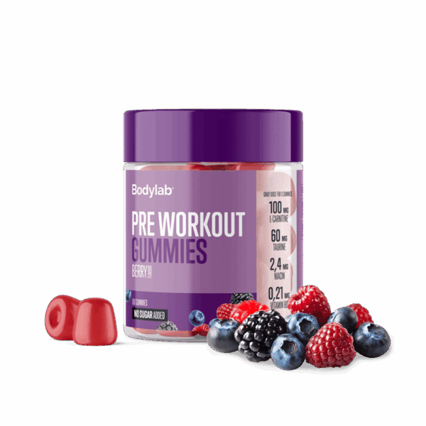 Pre Workout Gummies (60 stk) - Berry