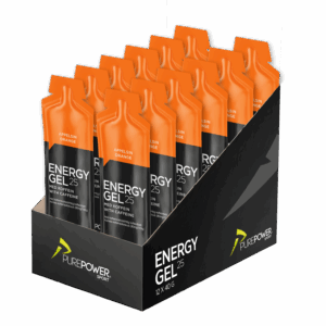 Energy Gel Koffein Appelsin 12 x 40 g - PurePower