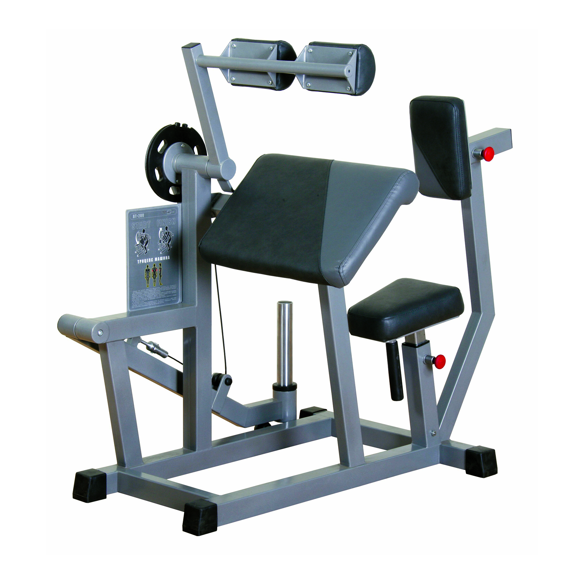 Inter Atletika Triceps Machine m. Puder Sort - Inter Atletika