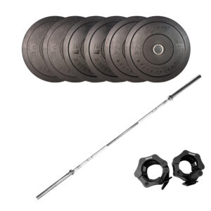 SQ&SN OL Vægtstangssæt 80 kg Sort - SQ&SN