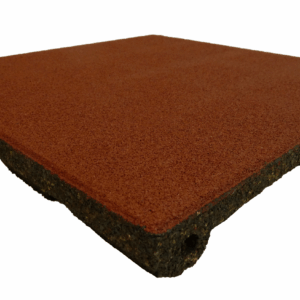 ErgoFloor - ErgoPlay Impact Gummifliser / Faldunderlag 500x500x45 mm Rød - ErgoFloor