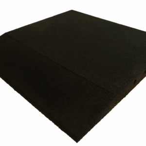 ErgoFloor - ErgoPlay Impact Gummifliser / Faldunderlag Rampe 500x500x45 mm Sort - ErgoFloor