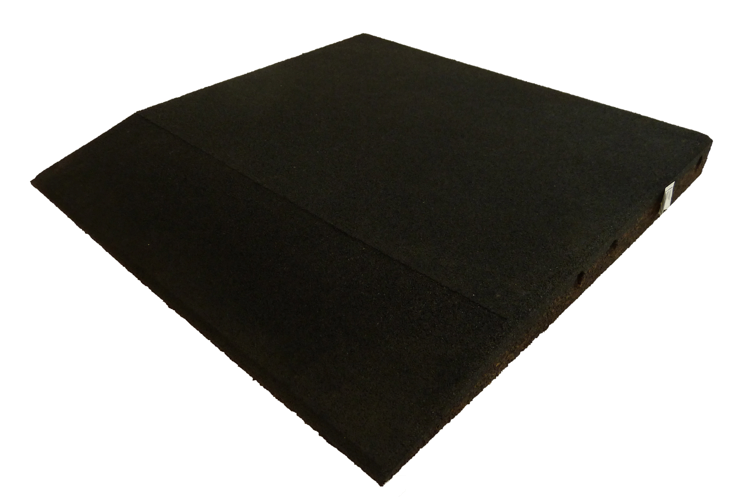 ErgoFloor - ErgoPlay Impact Gummifliser / Faldunderlag Rampe 500x500x45 mm Sort - ErgoFloor
