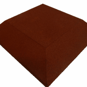 ErgoFloor - ErgoPlay Impact Gummifliser / Faldunderlag Hjørne 500x500x45 mm Rød - ErgoFloor