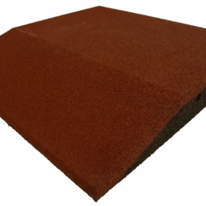 ErgoFloor - ErgoPlay Impact Gummifliser / Faldunderlag Rampe 500x500x60 mm Rød - ErgoFloor