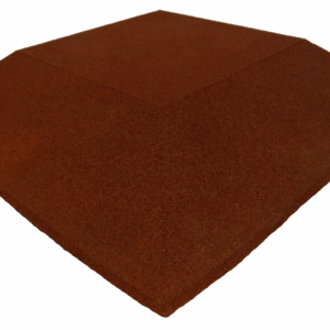 ErgoFloor - ErgoPlay Impact Gummifliser / Faldunderlag Hjørne 500x500x60 mm Rød - ErgoFloor