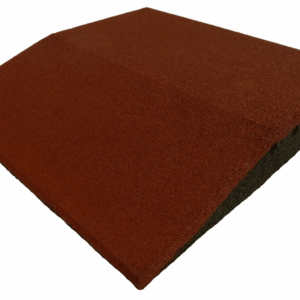 ErgoFloor - ErgoPlay Impact Gummifliser / Faldunderlag Rampe 500x500x75 mm Rød - ErgoFloor