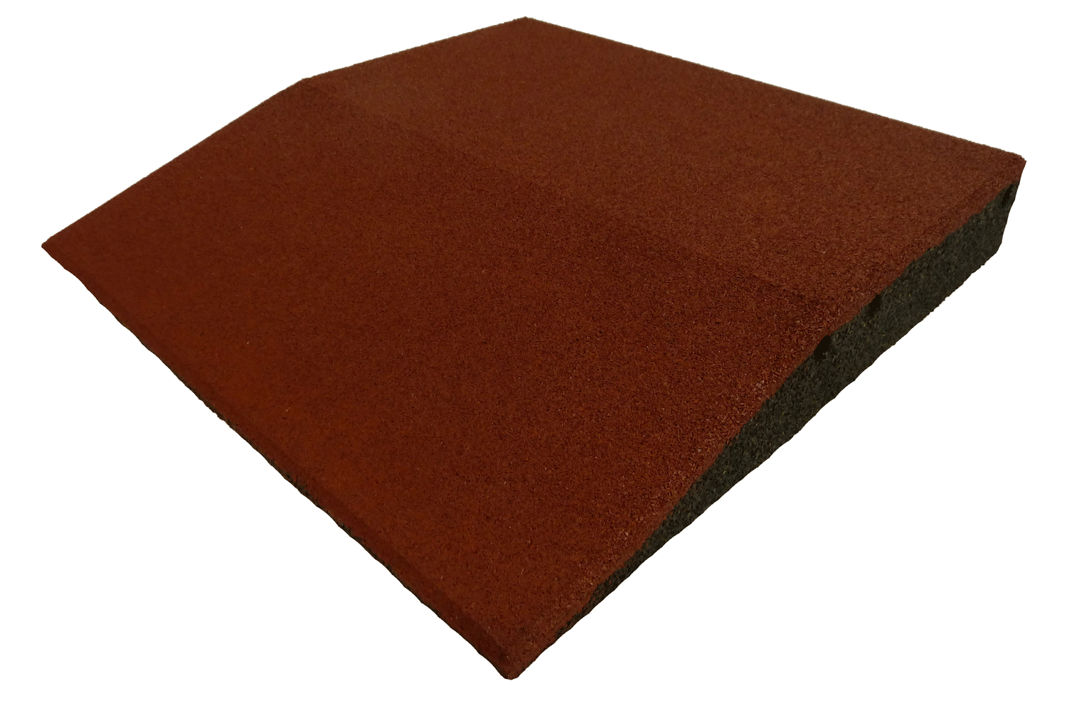 ErgoFloor - ErgoPlay Impact Gummifliser / Faldunderlag Rampe 500x500x75 mm Rød - ErgoFloor