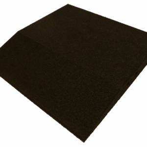 ErgoFloor - ErgoPlay Impact Gummifliser / Faldunderlag Rampe 500x500x75 mm Sort - ErgoFloor