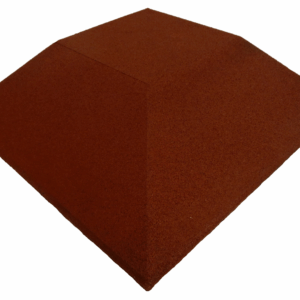 ErgoFloor - ErgoPlay Impact Gummifliser / Faldunderlag Hjørne 500x500x75 mm Rød - ErgoFloor