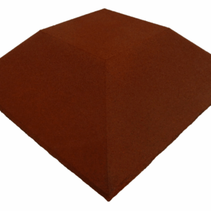 ErgoFloor - ErgoPlay Impact Gummifliser / Faldunderlag Hjørne 500x500x90 mm Rød - ErgoFloor