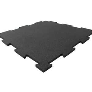 ErgoFloor - ErgoTile Puzzle Gummifliser 518x518x15 mm Sort - ErgoFloor