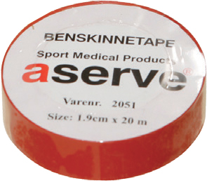 Aserve Benskinne Sportstape Rød - Aserve