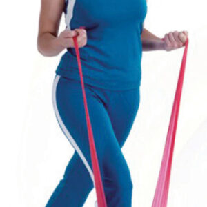 Aserve Latexfri Træningselastik Medium Rød 5,5m - Aserve