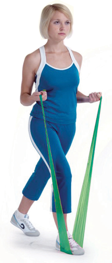 Aserve Latexfri Træningselastik Light Grøn 45m - Aserve