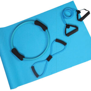 Aserve Yoga Tube Træningselastik Sæt (Lilla) - Aserve