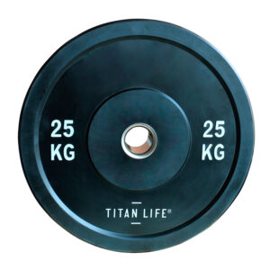 Titan Life Rubber Bumper Plate 25kg Vægtskive - Titan Fitness