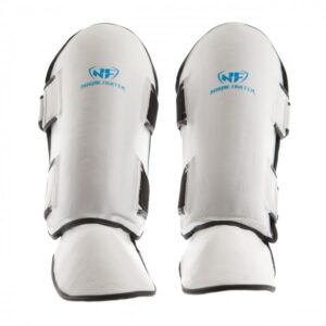 Nordic Fighter Shin Guards Instep Type 2 Benskinne Læder Hvid Medium - Nordic Fighter