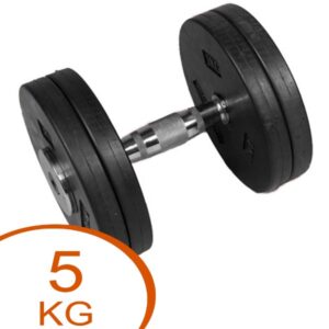 Eurosport Faste Gummi Skive Håndvægte 5kg (1 stk.) - Eurosport