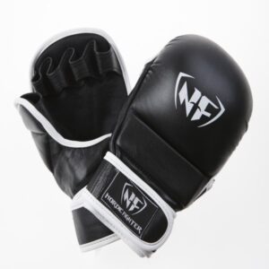 Nordic Fighter MMA Handsker Shooto Gloves Pro Black Kunstlæder X-large - Nordic Fighter