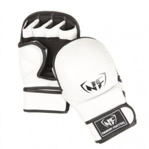 Nordic Fighter MMA Handsker Shooto Gloves Pro White Ægte Læder Large - Nordic Fighter