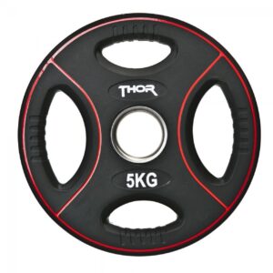Thor Fitness Vægtskive m. Håndtag 5kg (1 stk) - Thor Fitness