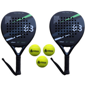 Odin Padel PAKKETILBUD (Odin Padel Ace 3K Advance + Odin Padel Bolde - 3 stk.) - Odin