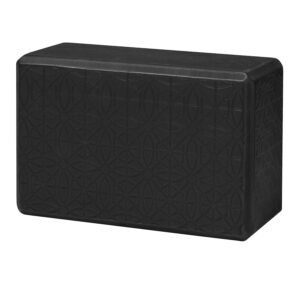Gaiam Embossed Yogablok Sort - Gaiam