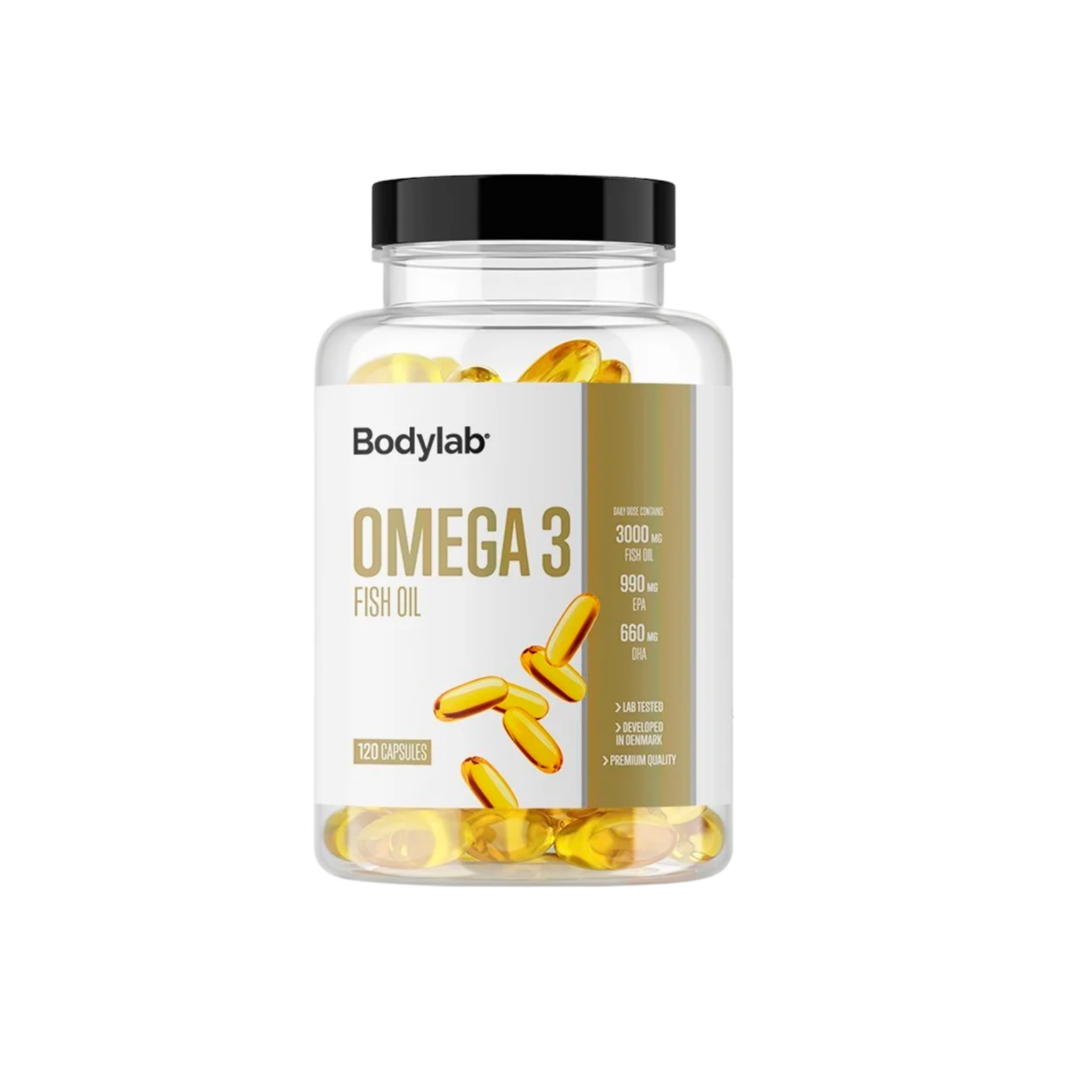 BodyLab Omega 3 Fiskeolie (120 stk) - BodyLab