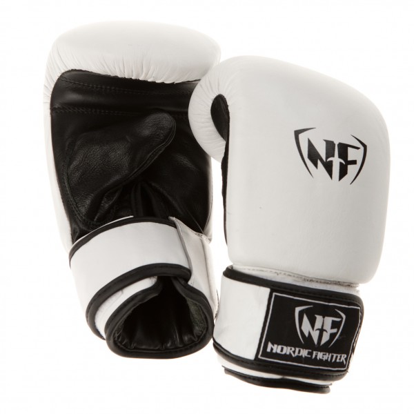 Nordic Fighter Bag Gloves Sandsækhandsker Hvid Læder Small - Nordic Fighter