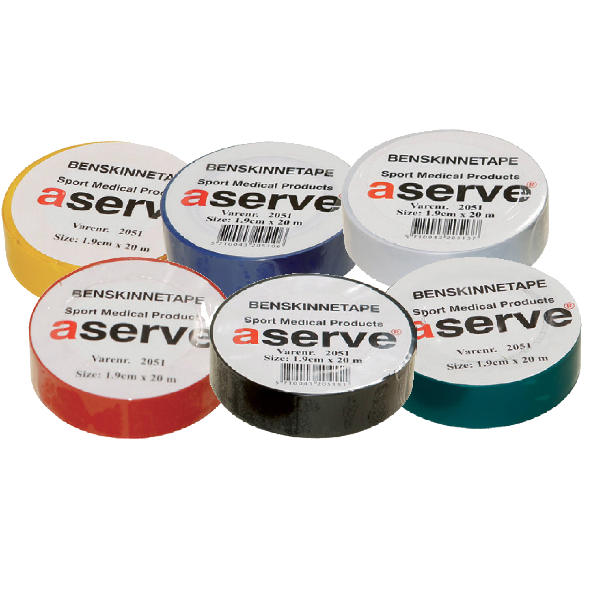 Aserve Benskinne Sportstape PAKKETILBUD - Aserve