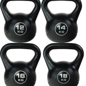 Odin Vinyl Kettlebell PAKKETILBUD (12, 14, 16, 18kg) - Odin