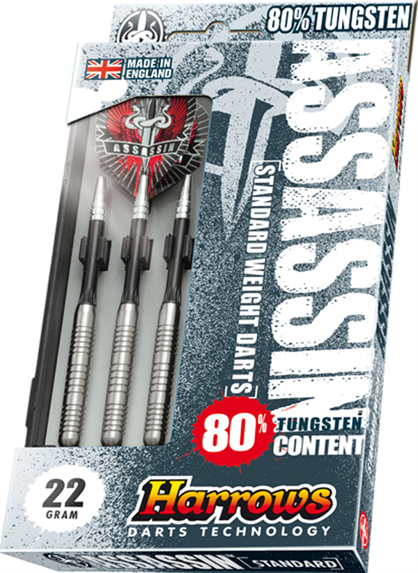 Harrows Assassin 80% Tungsten Steeltip Dartpile 22g - Harrows