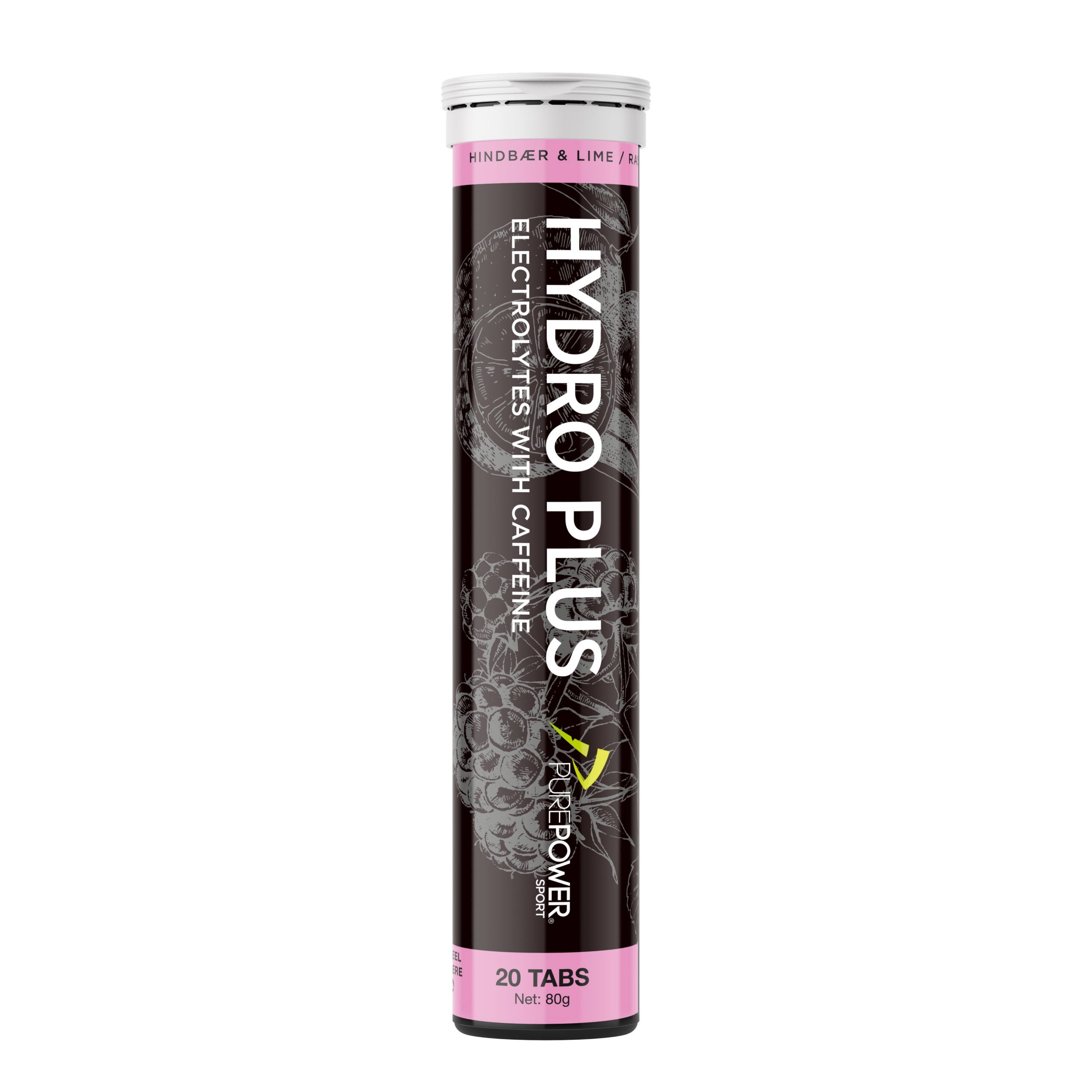 Hydro Plus Hindbær/Lime 20 tabs - PurePower