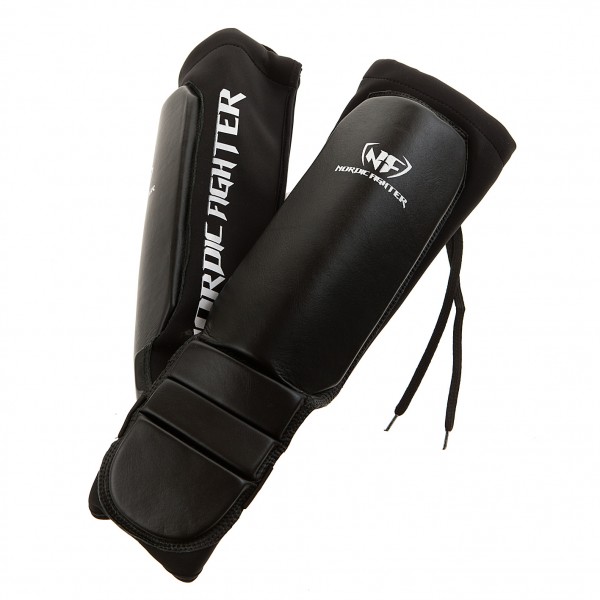 Nordic Fighter Grappling Shin Guards Instep Benskinne Kunstlæder Large - Nordic Fighter