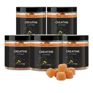Creatine Gummies Fersken 5 x 60 stk. - PurePower