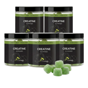 Creatine Gummies Sour Apple 5 x 60 stk. - PurePower