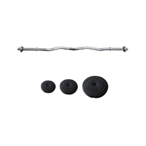 Odin Curl Vægtstang 120 cm, 30mm Inkl Vægtskiver (24,5kg) - Odin