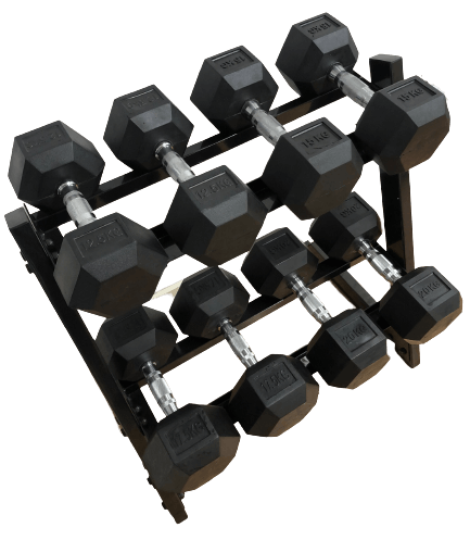 Odin 130kg Hex Set PAKKETILBUD (4 sæt håndvægte + rack) - Odin