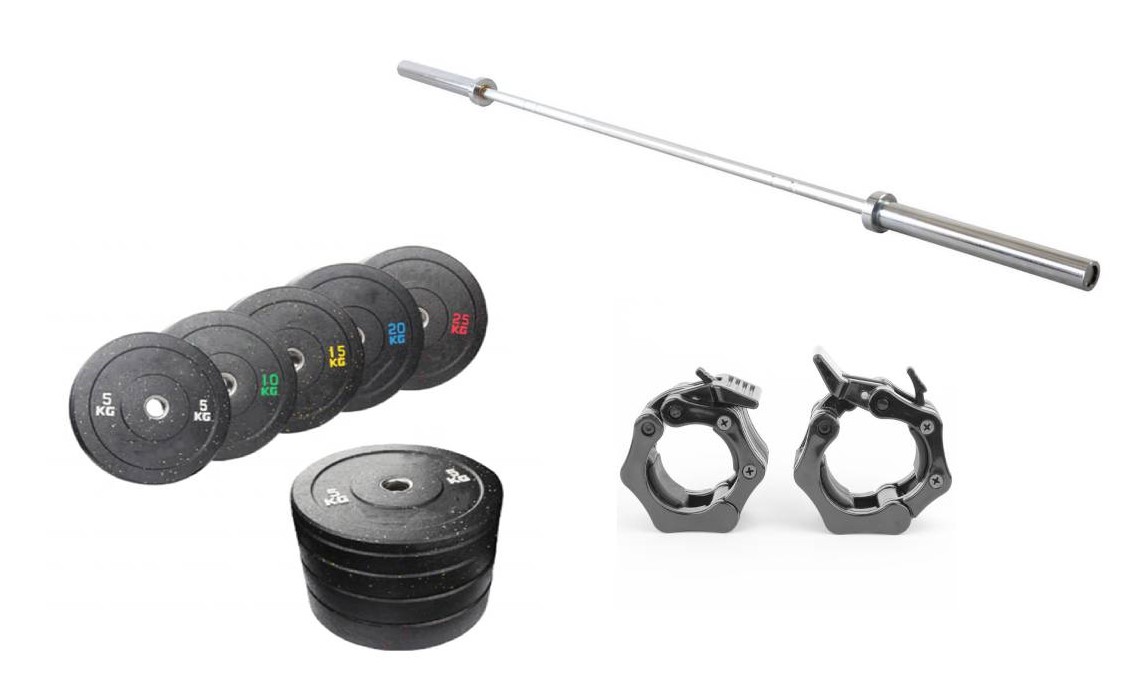 Odin High Impact Bumper Plates Vægtstangssæt 120kg - Odin