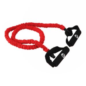 Bodytone Power Tube with Cover Træningselastik Niveau 3 Hård Rød - Bodytone