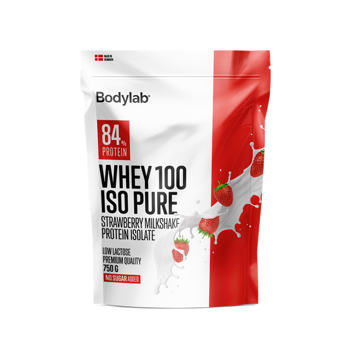 Bodylab Whey 100 ISO PURE Strawberry Milkshake (750 g) - BodyLab