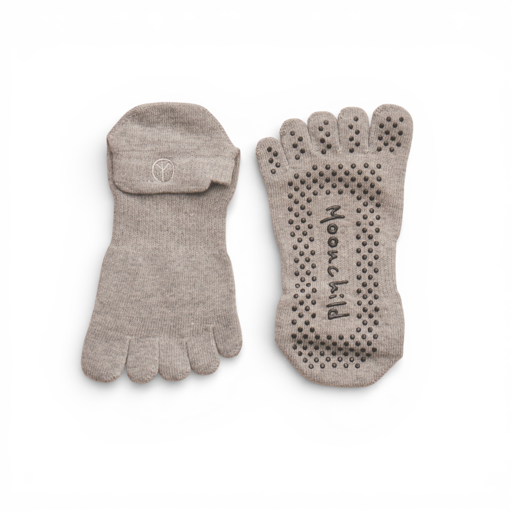 Moonchild Grip Socks Low Rise Heather Grey Str. L (42-44) - Moonchild